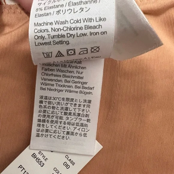 NWT J. Crew Curved-Waist Cheeky Bikini Bottom in Tossed Floral | Size Large - Picture 6 of 8